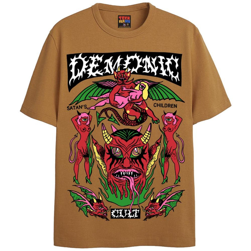 DEMONIC CULT T-Shirts DTG Small Ginger 