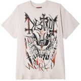 DESTROY THE WORLD T-Shirts DTG Small CREAM 