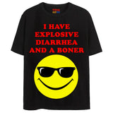 DIARRHEA BONER T-Shirts DTG Small Black 