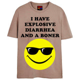 DIARRHEA BONER T-Shirts DTG Small Tan 