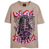DEAD INSIDE T-Shirts DTG Small TAN 