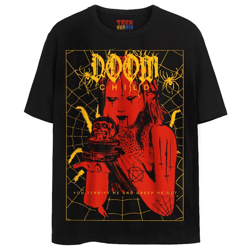 DOOM CHILD T-Shirts DTG Small Yellow 