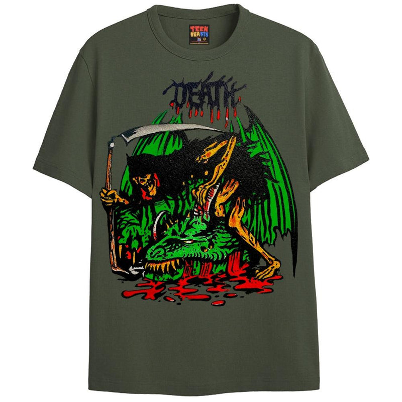 DRAGON SLAYER T-Shirts DTG Small Green 