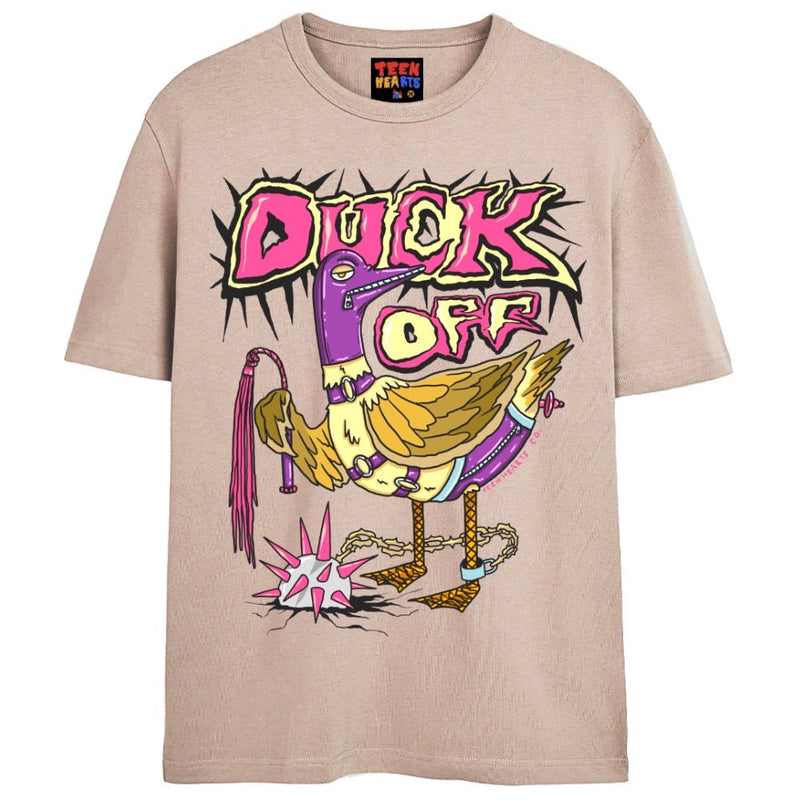 DUCK OFF T-Shirts DTG Small Tan 
