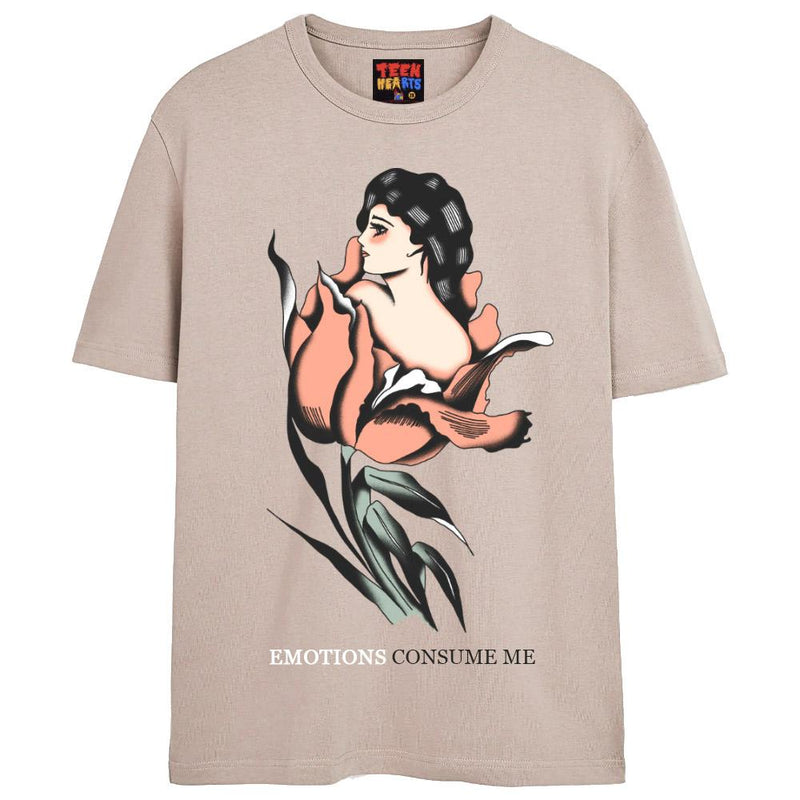 CONSUME ME T-Shirts DTG Small TAN 