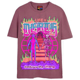 EMBRACE THE CHANGE T-Shirts DTG Small Pink 