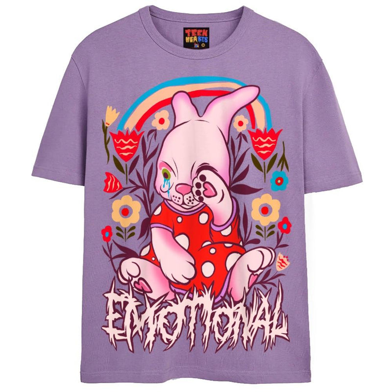 EMOTIONAL BUNNY T-Shirts DTG Small Lavender 