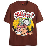 EMOTIONALLY EXHAUSTED T-Shirts DTG Small Brown 