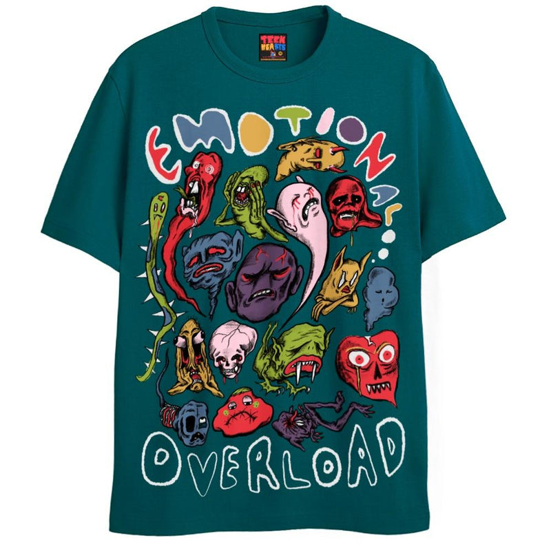 EMO OVERLOAD T-Shirts DTG Small Blue 1