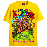 ENJOY THE RIDE T-Shirts DTG Small Yellow 