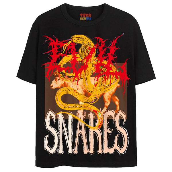 EVIL SNAKES T-Shirts DTG Small Black 