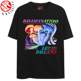RAINBOW HALLUCINATIONS T-Shirts DTG Small BLACK 