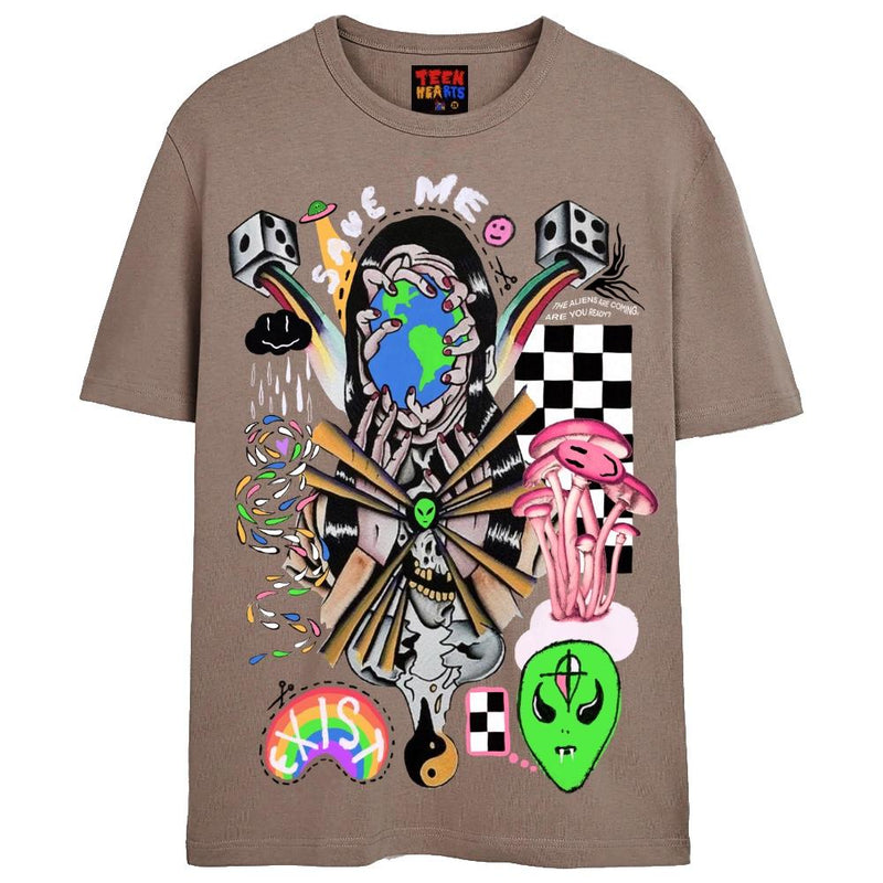 LET ME EXIST T-Shirts DTG Small TAN 