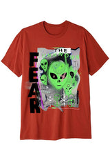 FEAR THE UNKNOWN T-Shirts DTG Small RED 