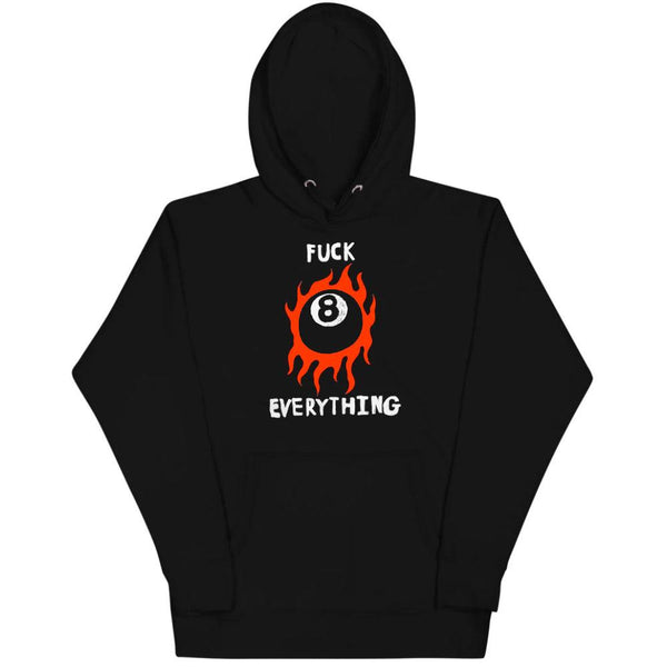 F#@K EVERYTHING Hoodies DTG Small BLACK 