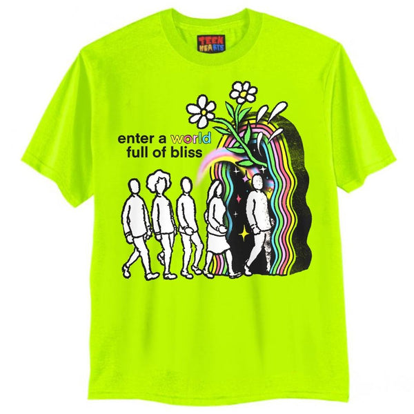 FULL OF BLISS T-Shirts DTG Small Green 