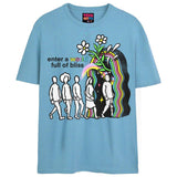FULL OF BLISS T-Shirts DTG Small Blue 