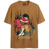 INTO THE DARKNESS T-Shirts DTG Small Ginger 
