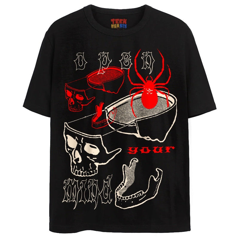 SKULL FRAGMENTS T-Shirts DTG Small Black 