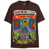 HEAD IN THE CLOUDS T-Shirts DTG Small Brown 