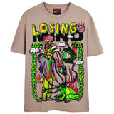 LOSING MY MIND T-Shirts DTG Small Tan 