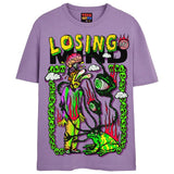 LOSING MY MIND T-Shirts DTG Small Lavender 