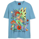 F THIS PLACE T-Shirts DTG Small Blue 