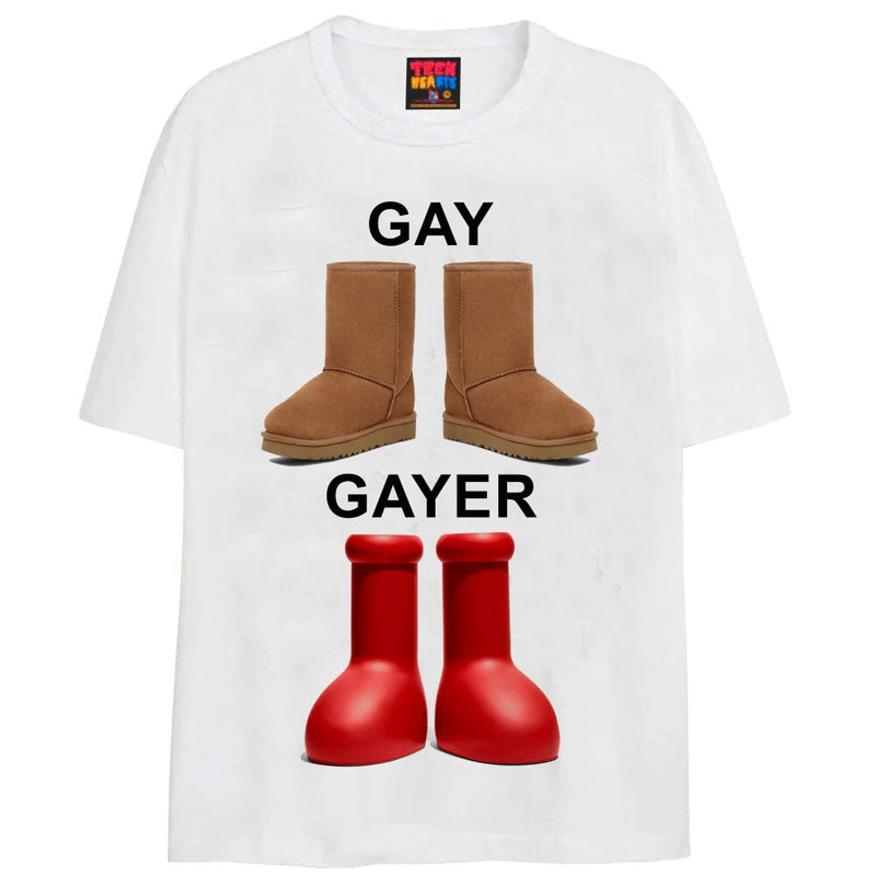 GAYER T-Shirts DTG Small WHITE 