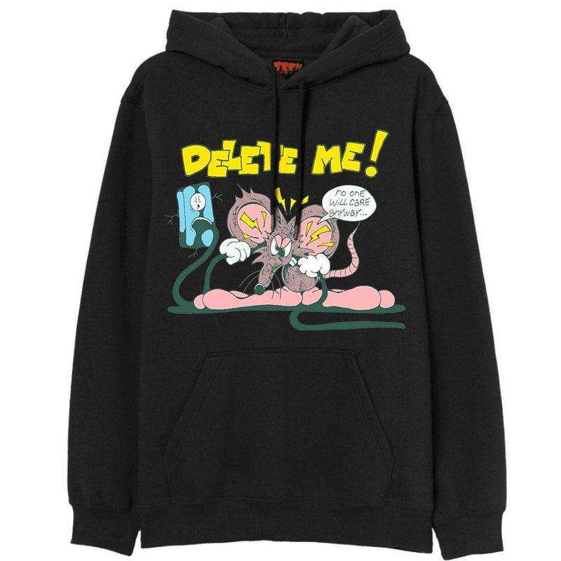 DELETE ME Hoodies DTG Small BLACK 