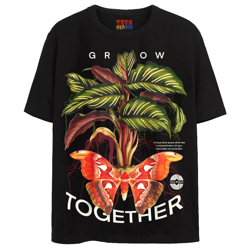 GROW TOGETHER T-Shirts DTG Small Black 