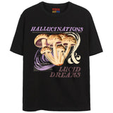 HALLUCINATIONS T-Shirts DTG Small BLACK 