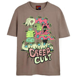 CREEP CULT T-Shirts DTG Small Tan 