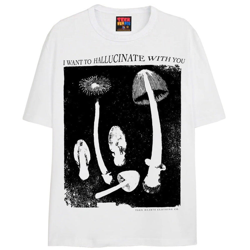 HALLUCINATE WITH YOU T-Shirts DTG Small WHITE 