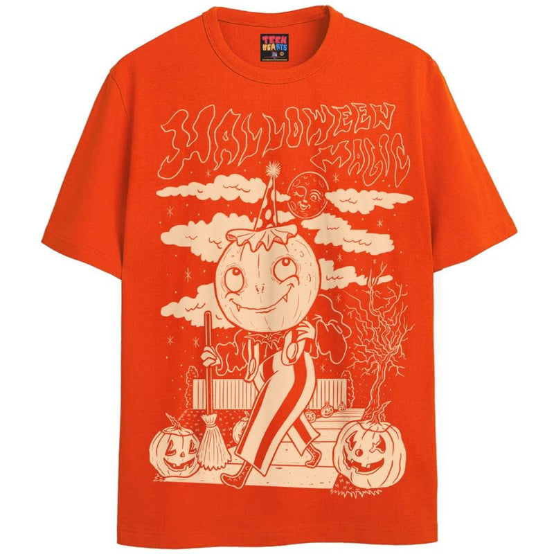 HALLOWEEN MAGIC T-Shirts DTG Small Orange 
