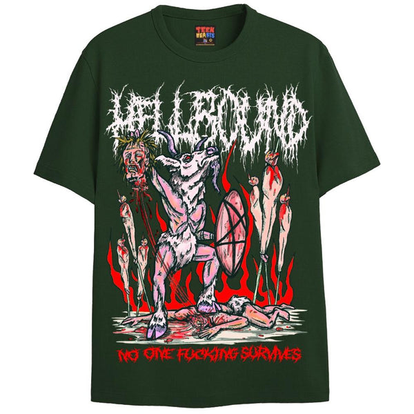 HELLBOUND T-Shirts DTG Small Green 