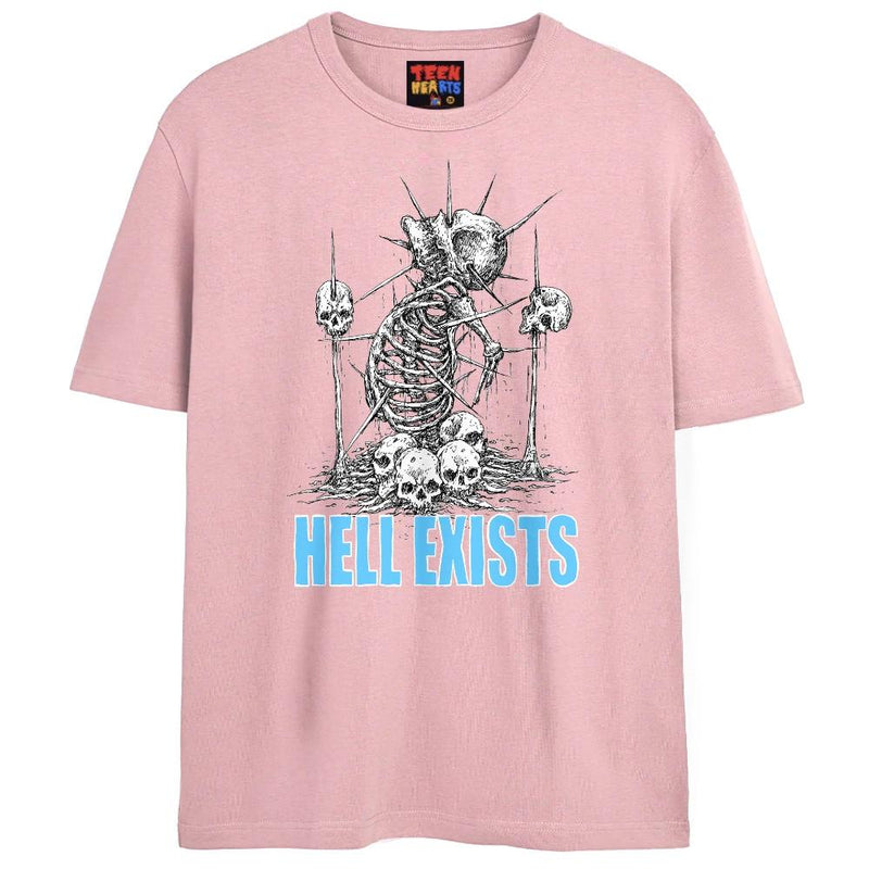 HELL EXISTS T-Shirts DTG Small Pink 
