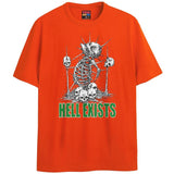 HELL EXISTS T-Shirts DTG Small Orange 