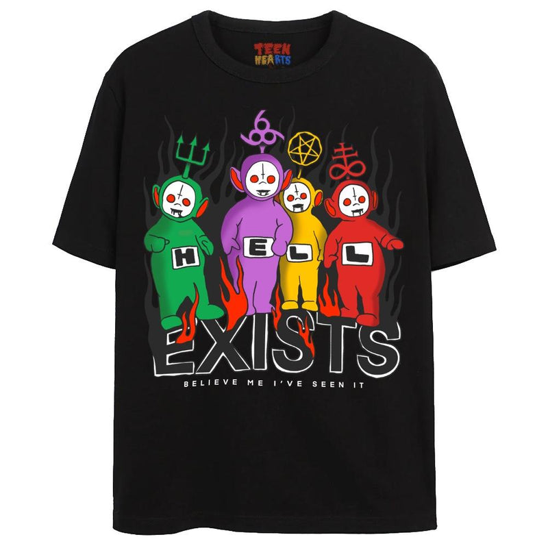 HELLETUBBIES T-Shirts DTG Small Black 