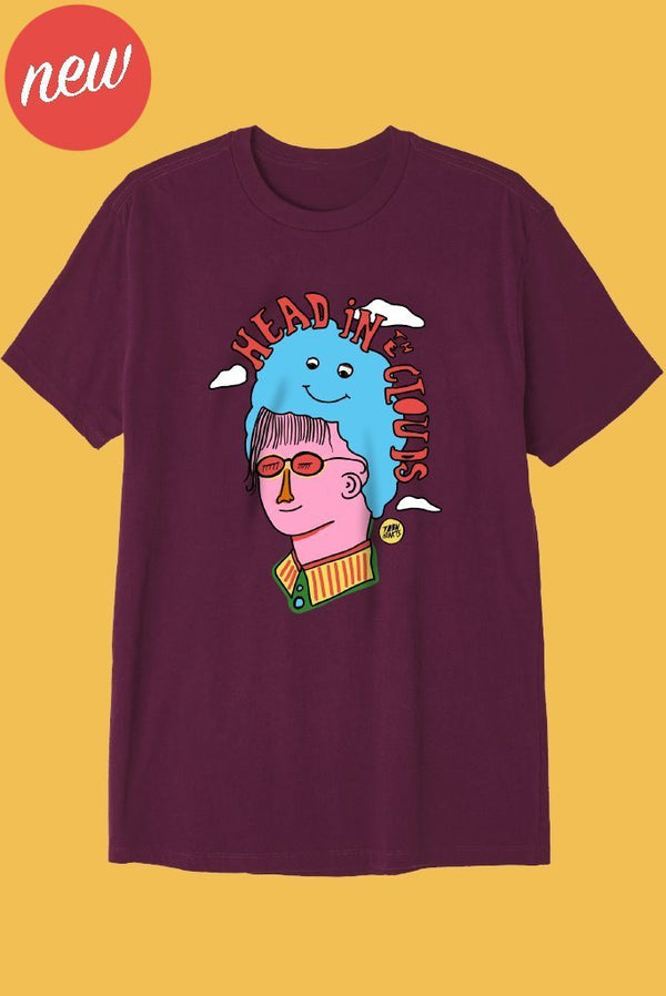 HEAD IN THE CLOUDS T-Shirts DTG 