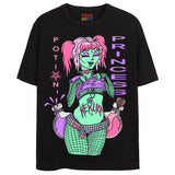 POTION PRINCESS T-Shirts DTG Small BLACK 