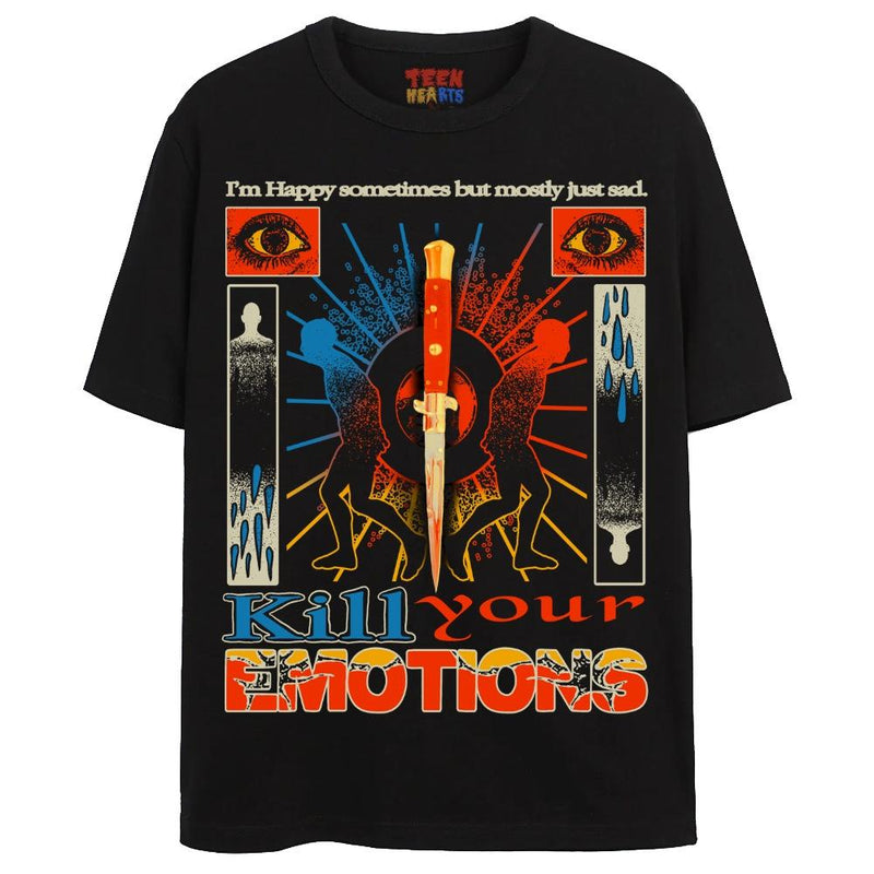 EMOTIONAL WRECK T-Shirts DTG Small Black 