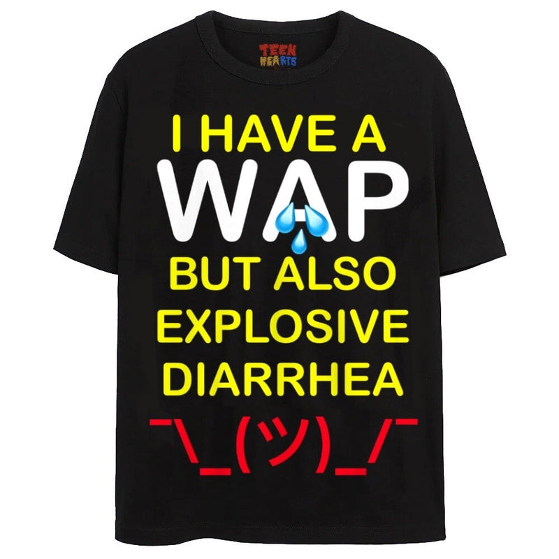 WAP DIARRHEA T-Shirts DTG Small Black 