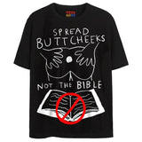 SPREAD CHEEKS T-Shirts DTG Small BLACK 