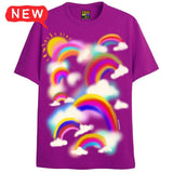 HAZY RAINBOW T-Shirts DTG Small BERRY 