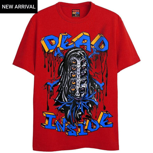 DEAD INSIDE T-Shirts DTG Small RED 
