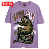 LIVIN EASY T-Shirts DTG Small LAVENDER 