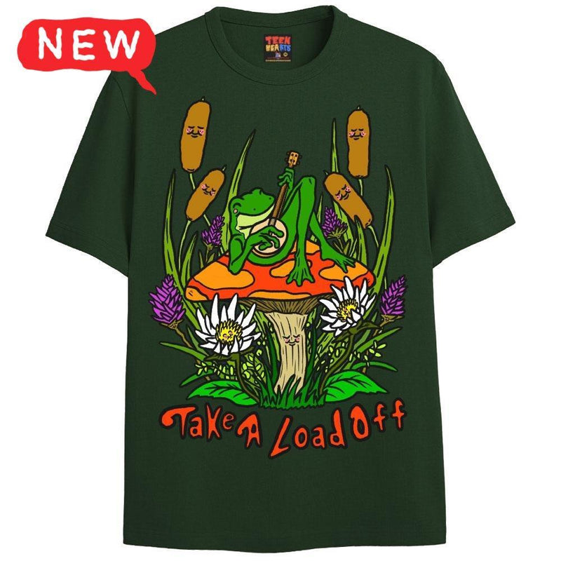 TAKE A LOAD OFF T-Shirts DTG Small FOREST 