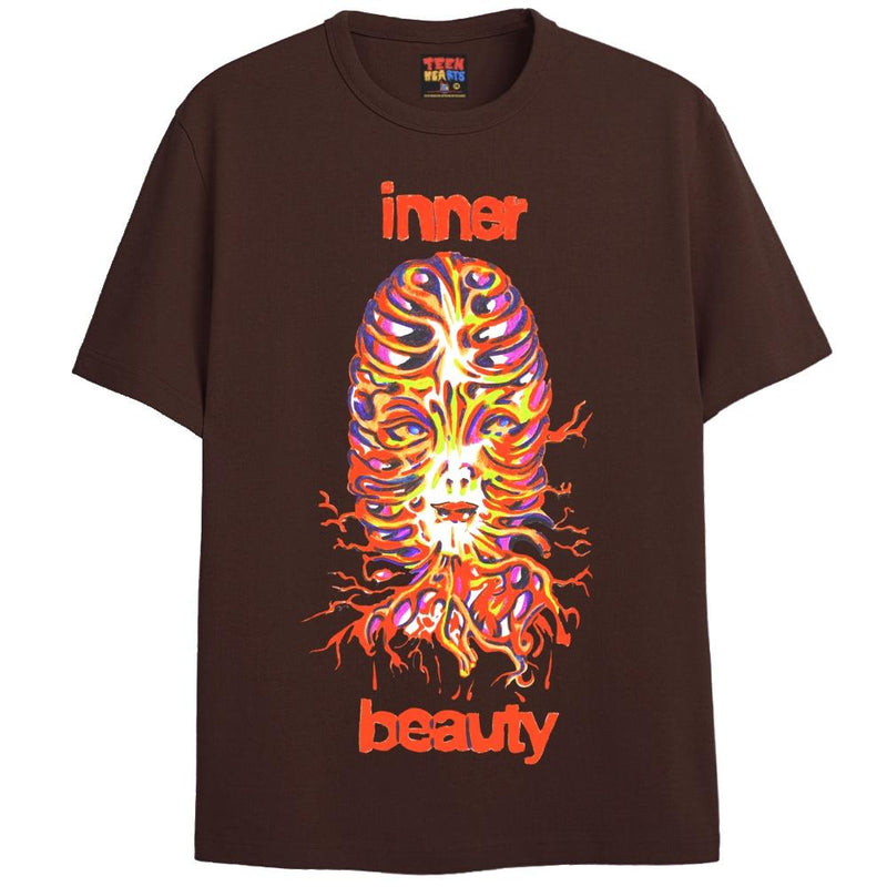 INNER BEAUTY T-Shirts DTG Small Brown 