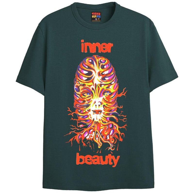 INNER BEAUTY T-Shirts DTG Small Blue 