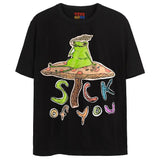LAZY FROG T-Shirts DTG Small Black 